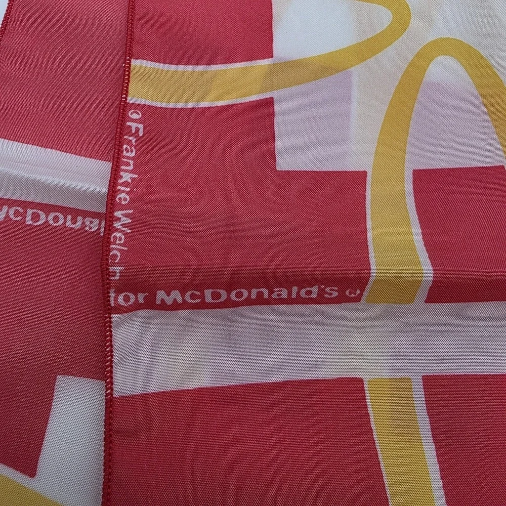 Vintage Qiana Scarf by‎ Frankie Welch Alexandria VA 1970s 80s McDonalds Theme